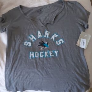 Grey Sharks hockey t shirt